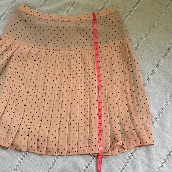 Halogen Pastel Pink and Black Polka Dot A-Line Skirt - Picture 9 of 11